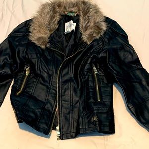 Girls Leather jacket! Gently used! Jessica Simpson
